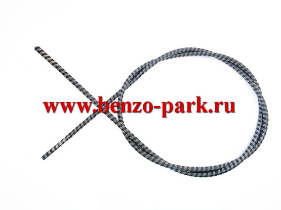 Гибкий вал (трос привода) для бензокос и электротриммеров, длина 125 мм, диаметр 6 мм, наконечники квадрат 5х5 мм