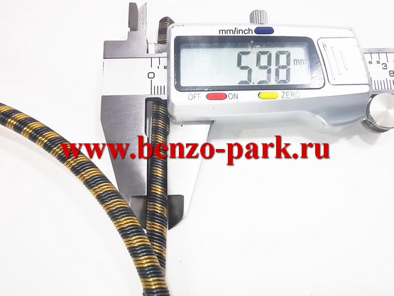 Гибкий вал (трос привода) для бензокос и электротриммеров, длина 142 мм, диаметр 6 мм, наконечники квадрат 5х5 мм