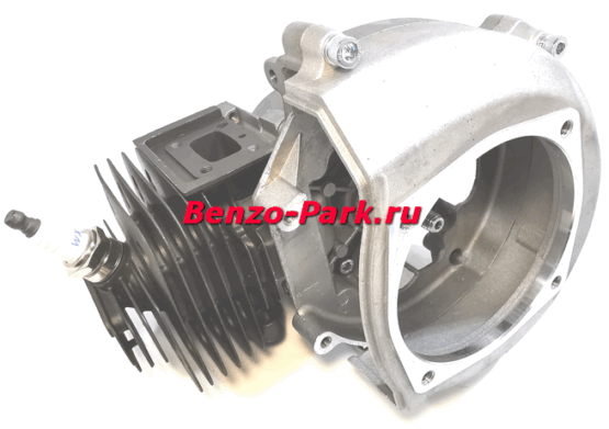 Двигатель в сборе китайских бензокос с объемом двигателя 52 см3 (51,7см3), диаметр поршня 44 мм (двигатель 44F)