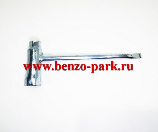 Комбинированный свечной ключ 19х13 — плоская отвертка для бензопил типа Partnet 350 и др. (Усиленный)