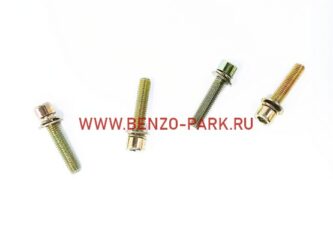 Набор болтов (винтов) (комплект - 4 шт.) для бензопил и бензокос, L 30 мм, М 5 мм, под шестигранник